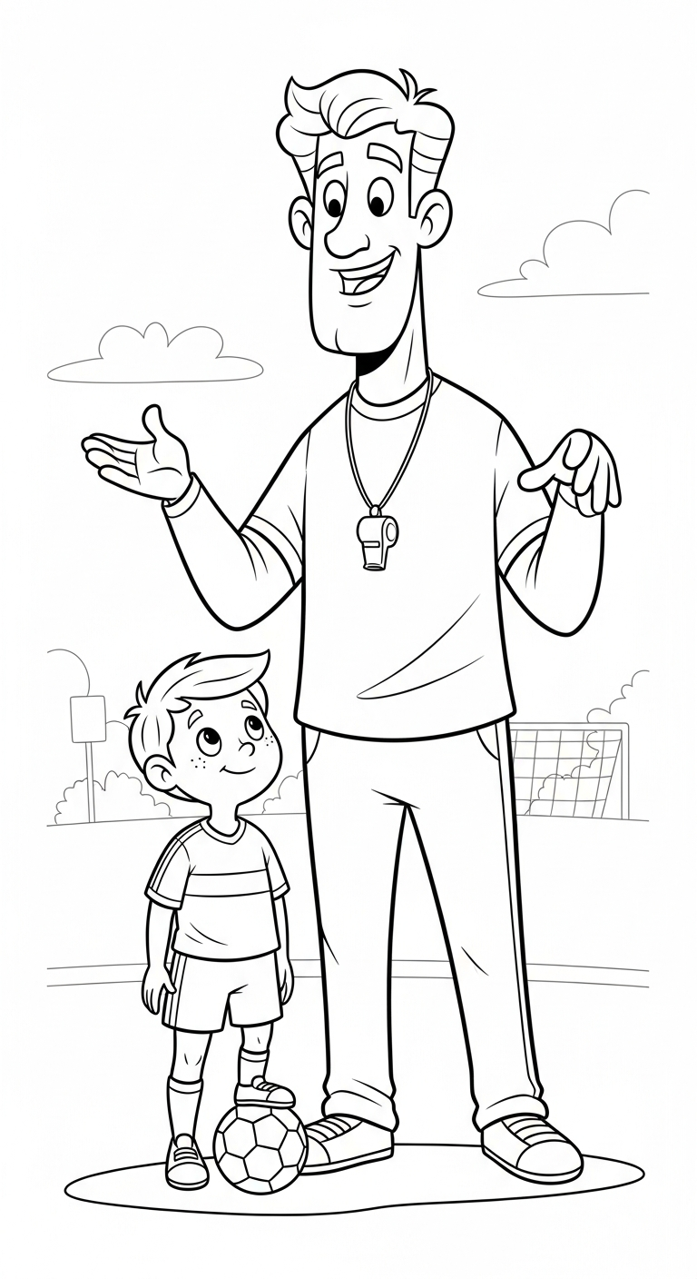 in hình tô màu bóng đá khổ A4