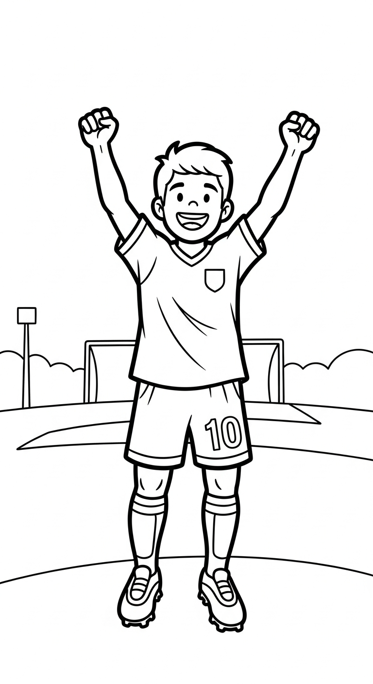 in tranh tô màu bóng đá cho bé 7 tuổi