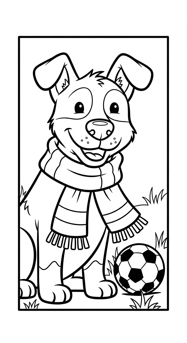 in tranh tô màu bóng đá cho bé 2