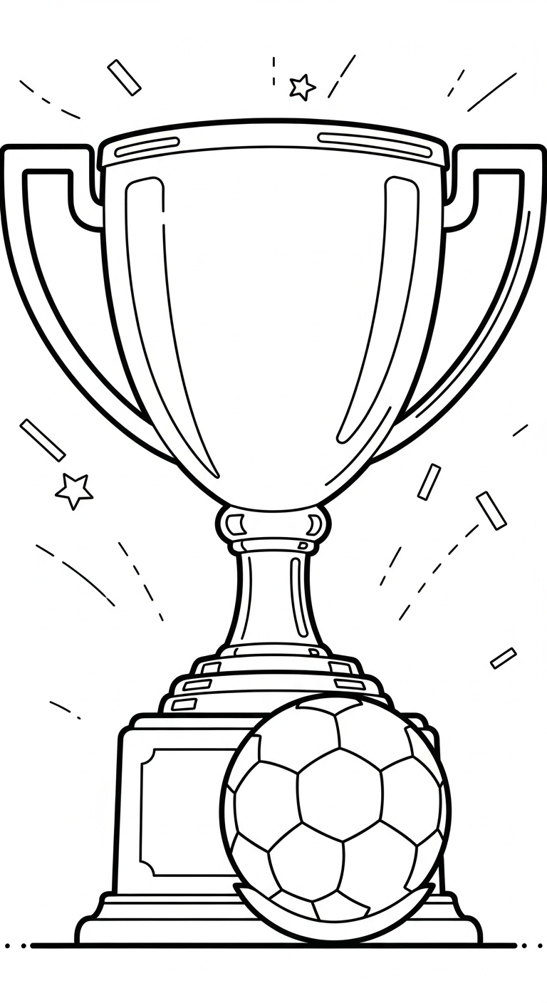 tranh tô màu bóng đá rõ nét 1