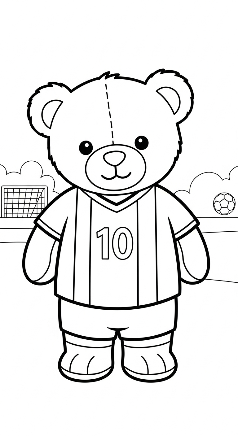 hình tô màu bóng đá cho bé 8 tuổi