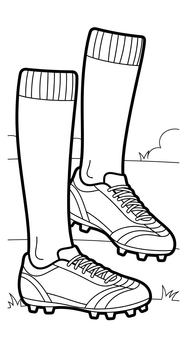 in hình tô màu bóng đá miễn phí