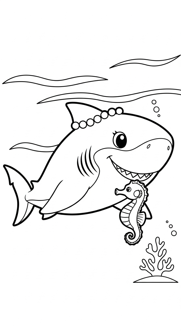 tải tranh tô màu cá mập cho bé 7 tuổi