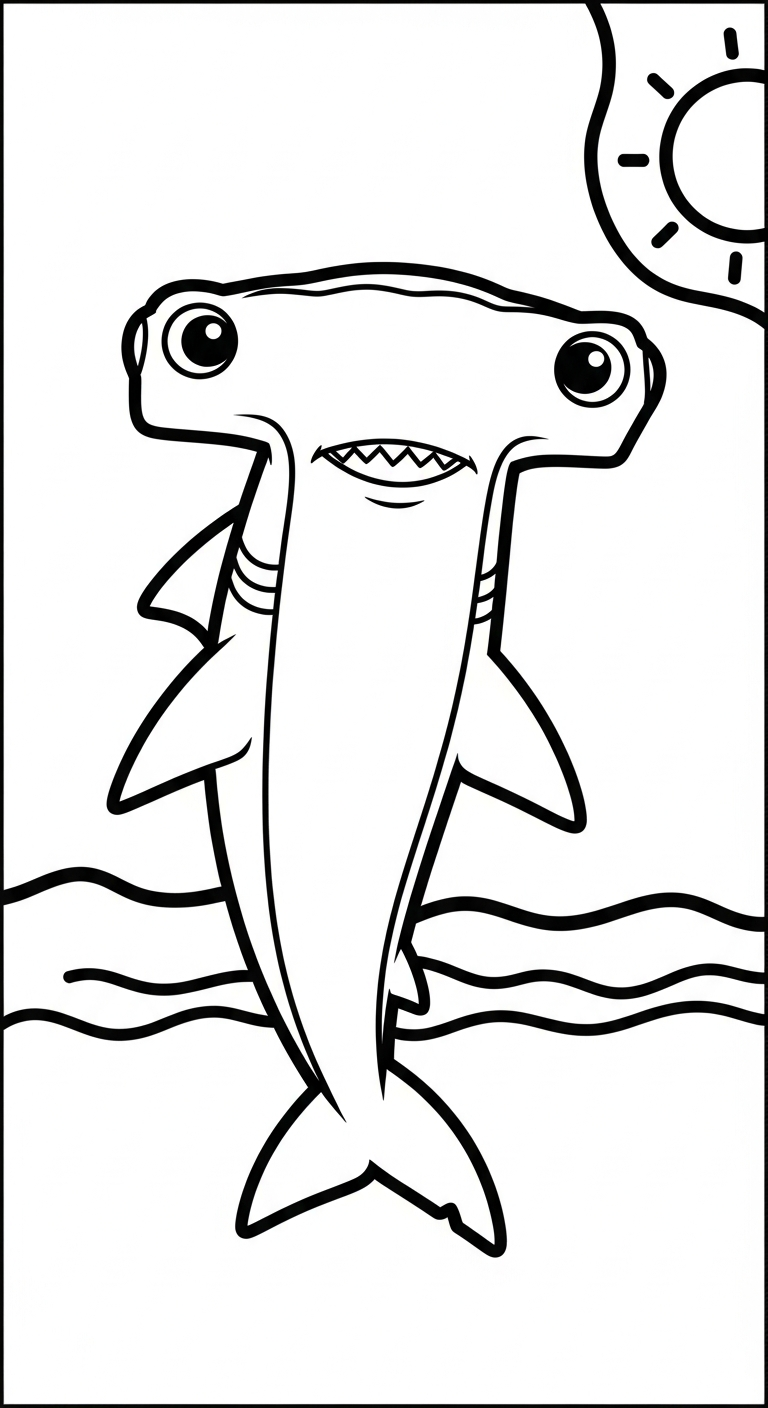 tải hình tô màu cá mập pdf