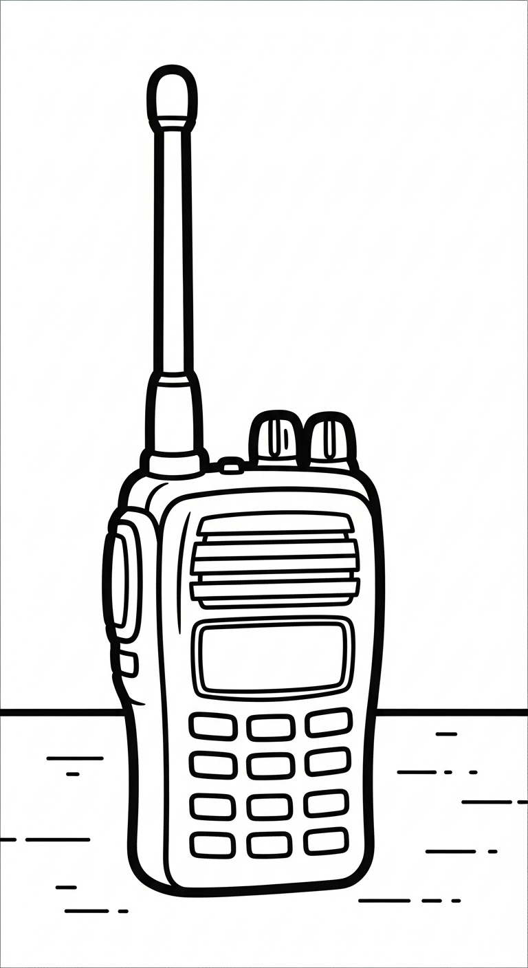 tải hình tô màu cảnh sát cho bé