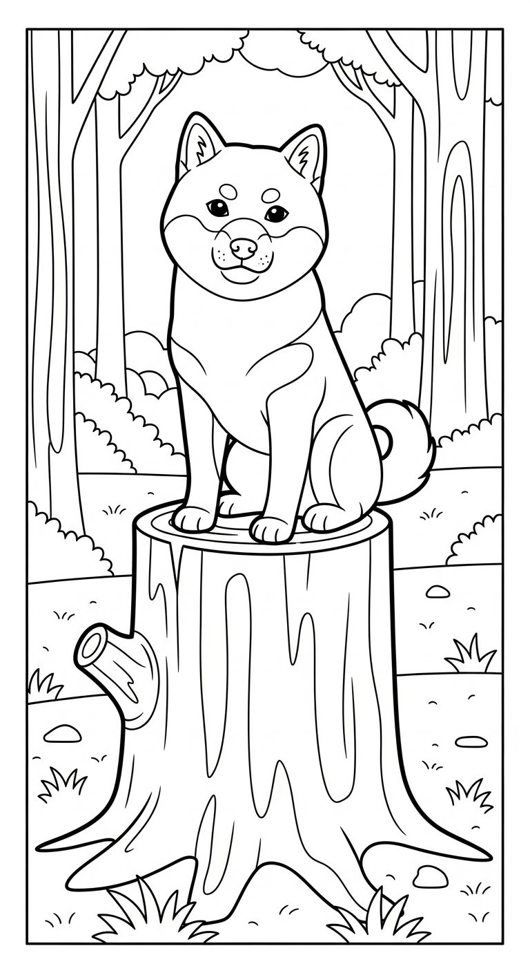 tải hình tô màu chó cho bé