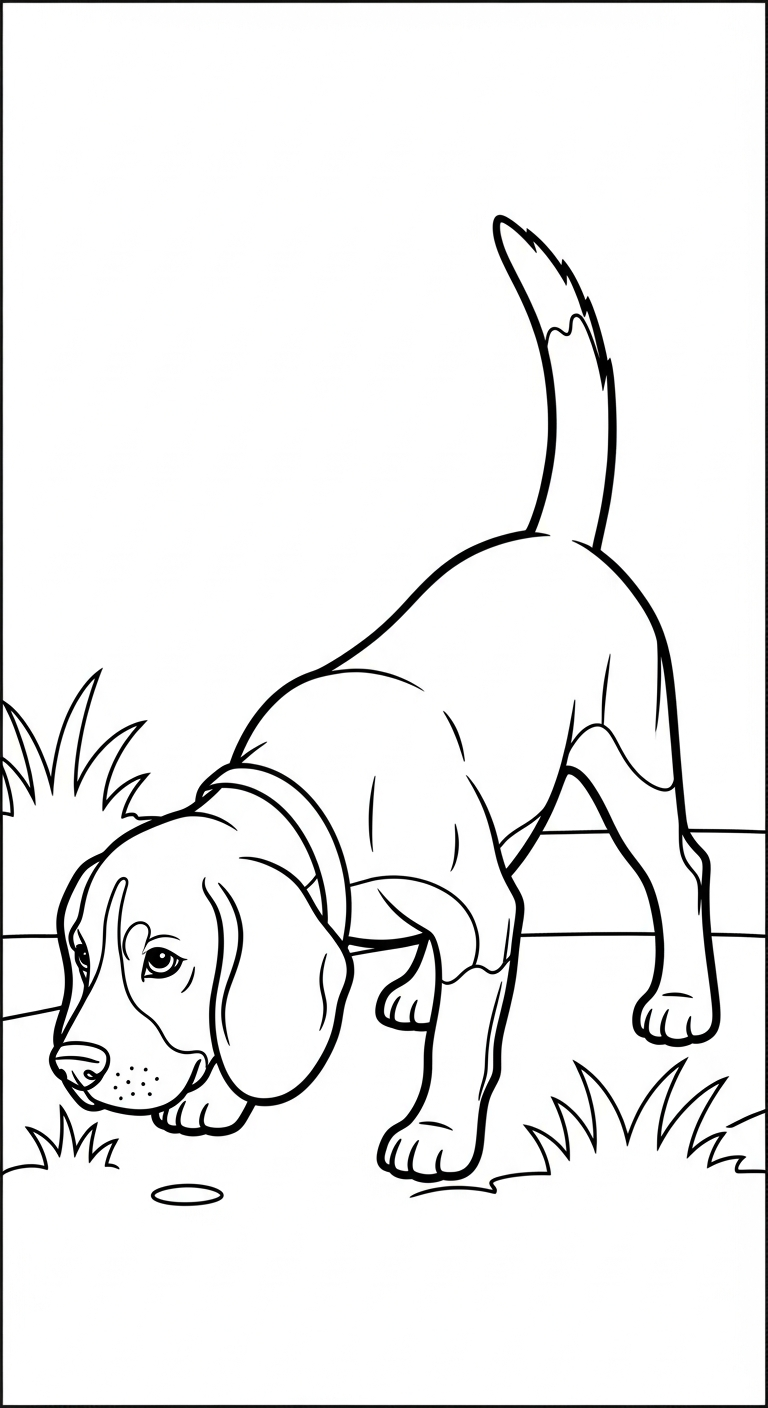 in hình tô màu chó cho bé 3 tuổi