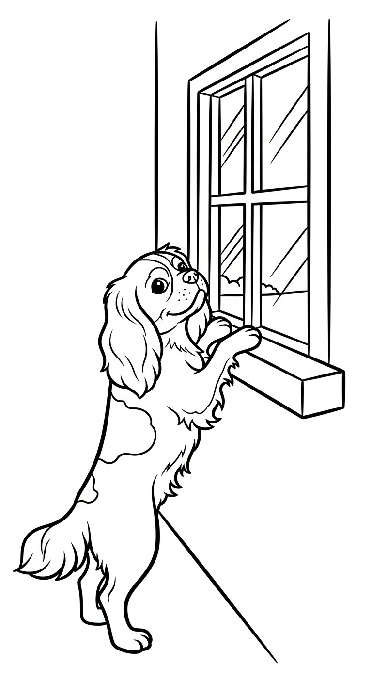 file pdf hình tô màu chó cho bé