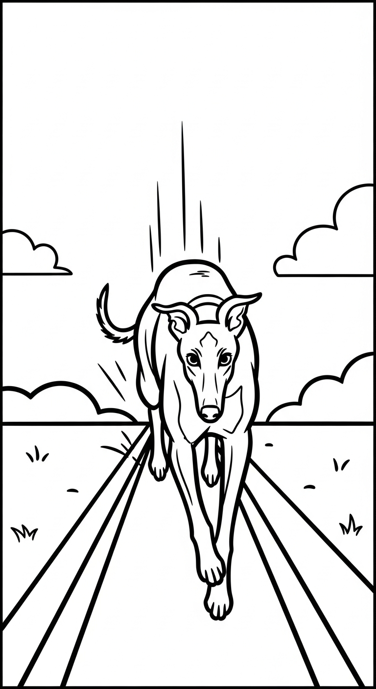 download hình tô màu chó cho bé 1