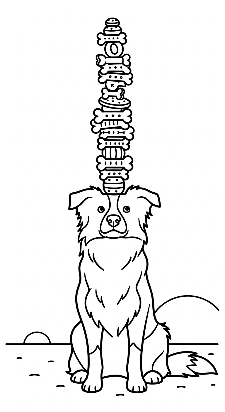 tải hình tô màu chó cho bé miễn phí