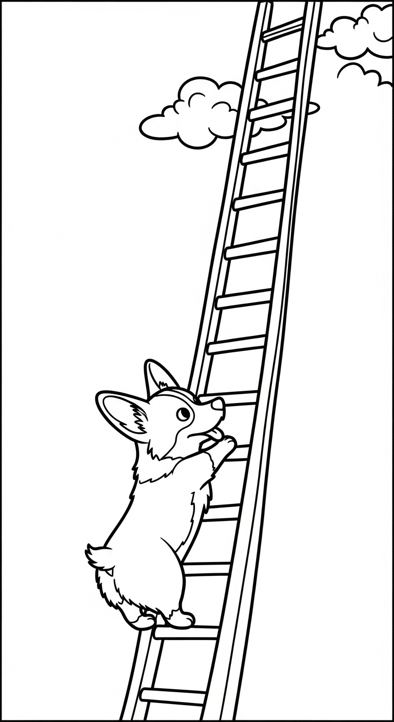 tải hình tô màu chó cho bé miễn phí 1