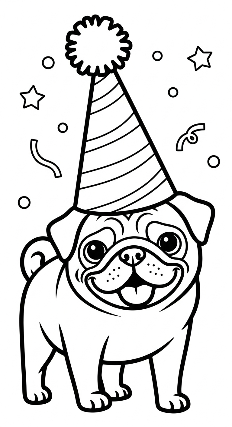 hình tô màu chó in ngay