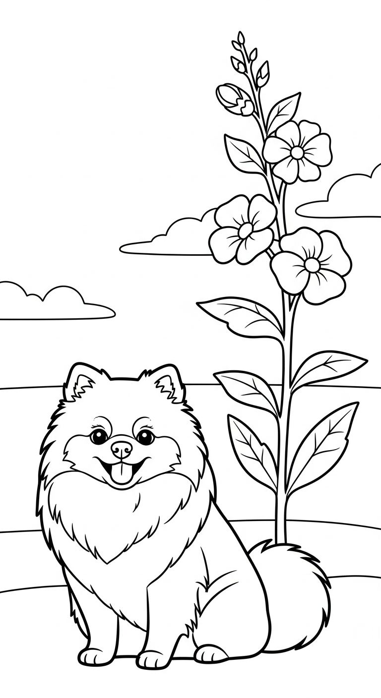 download hình tô màu chó cho bé 2