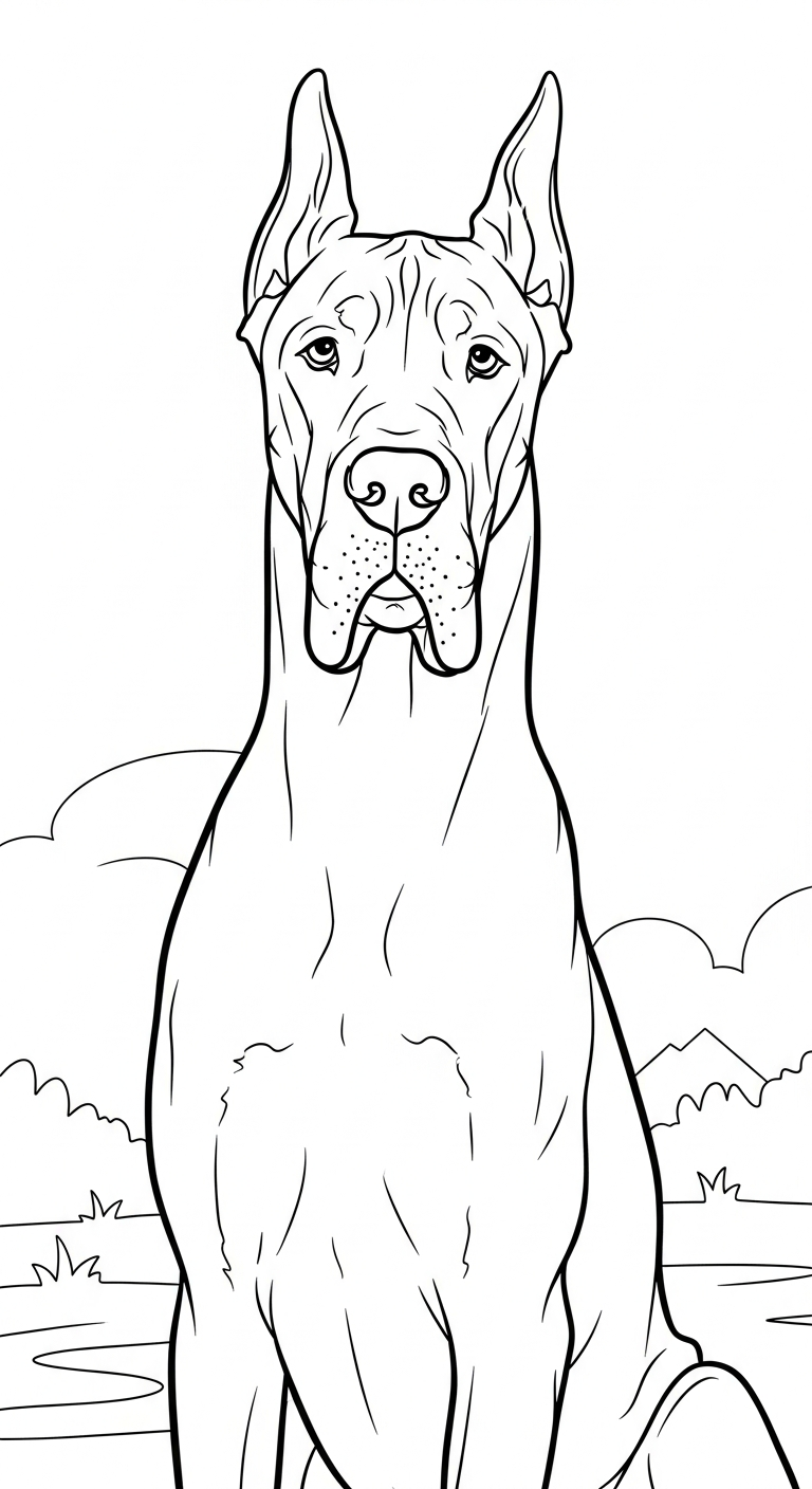 mẫu hình tô màu chó cho bé