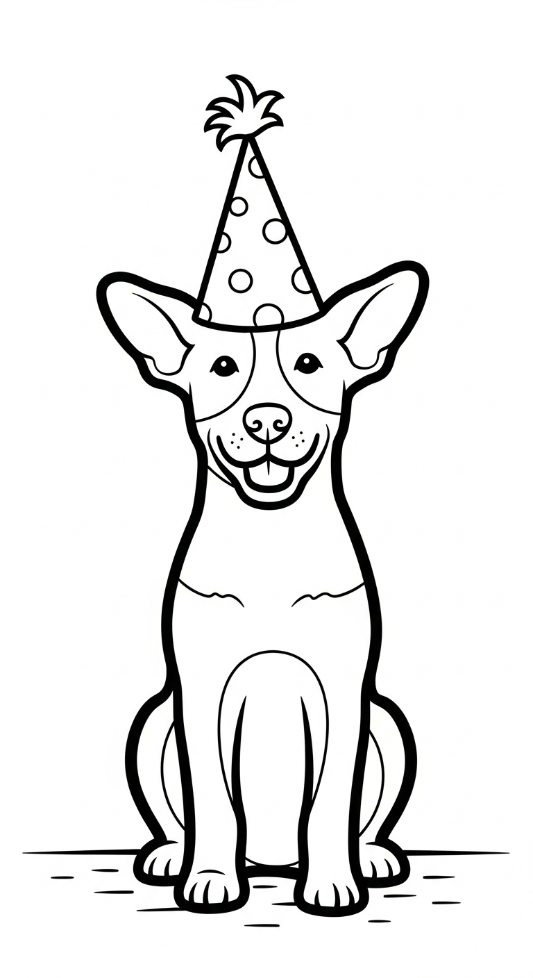 tranh tô màu chó cho bé