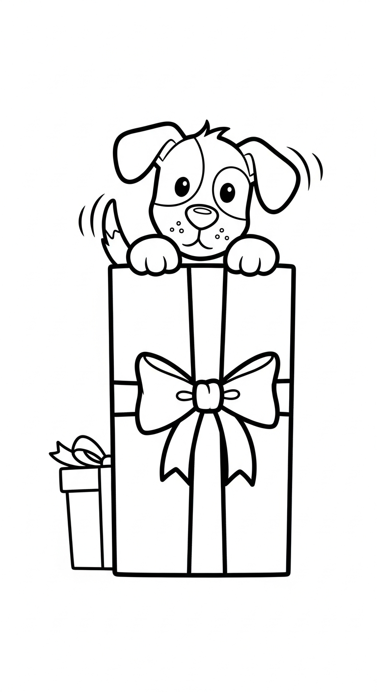 tải tranh tô màu chó cho bé 5 tuổi