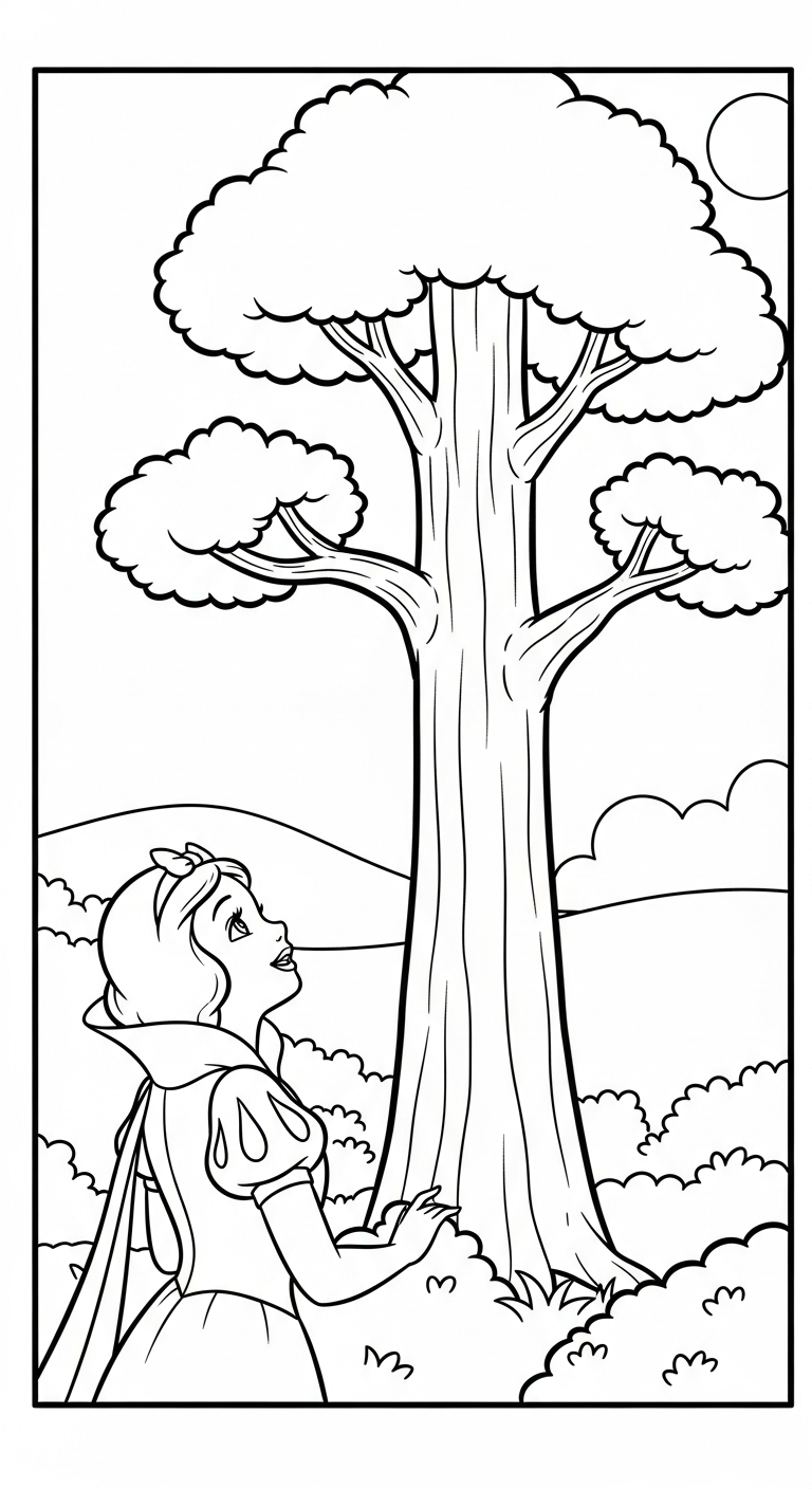 hình tô màu công chúa Bạch Tuyết pdf