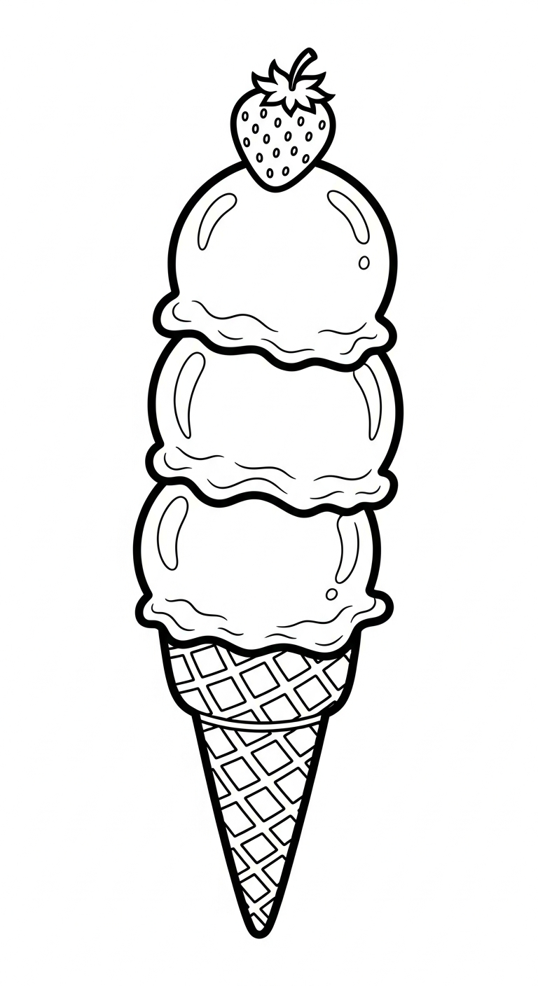 tải tranh tô màu dâu tây chất lượng cao 1