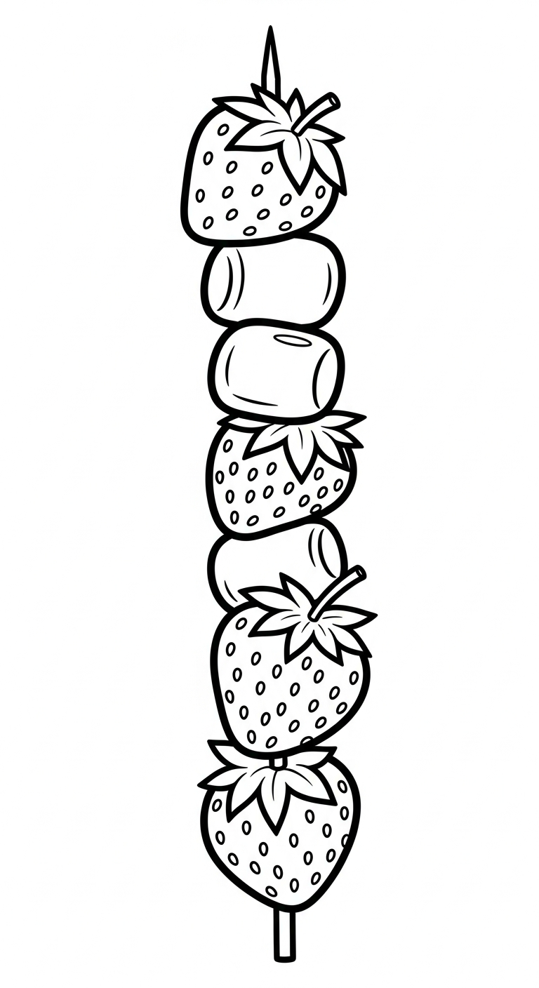 tải hình tô màu dâu tây cho bé 4 tuổi