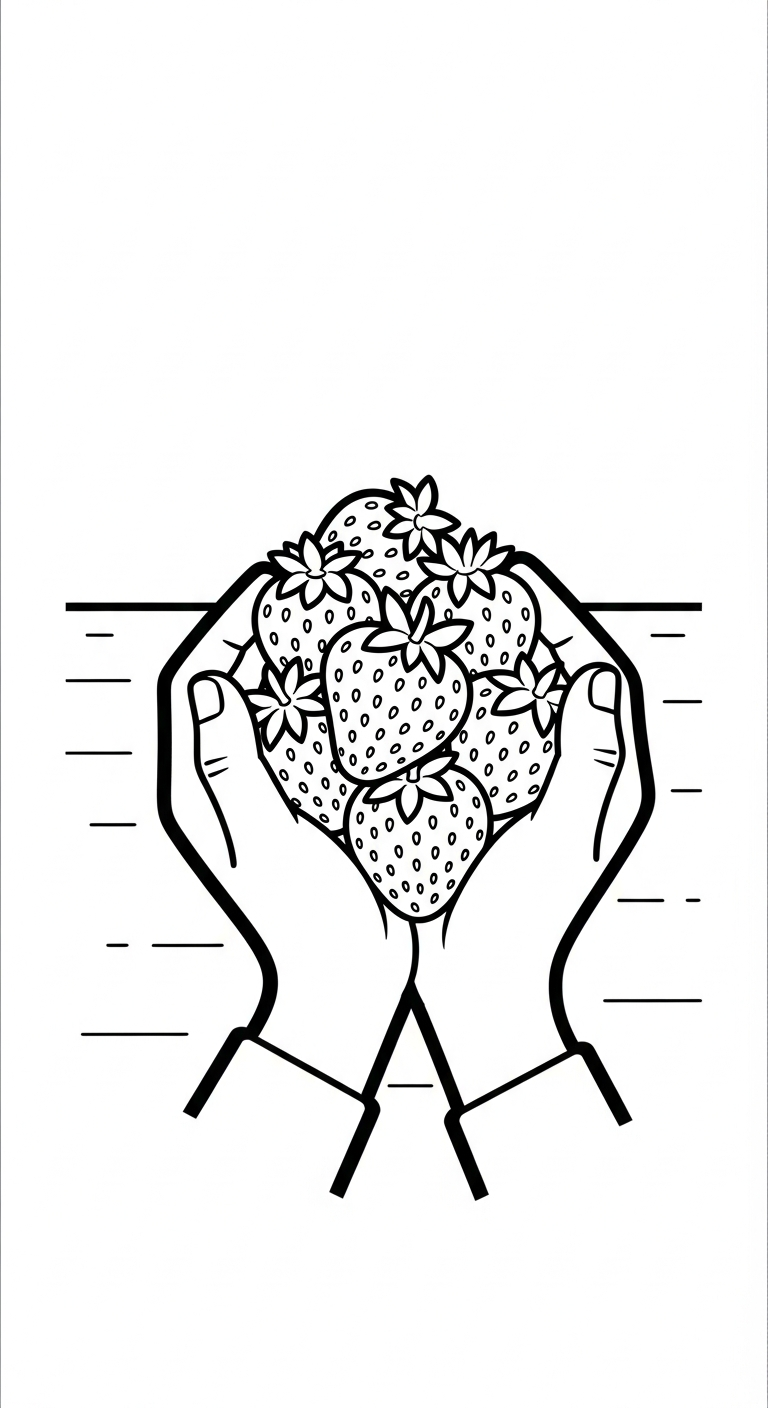tải tranh tô màu dâu tây cho bé 6 tuổi
