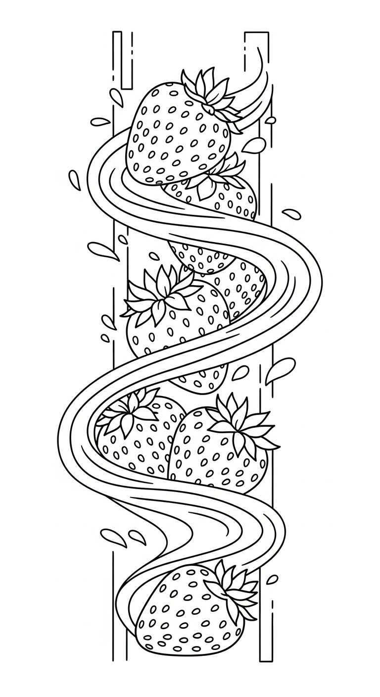 tải hình tô màu dâu tây cho bé 6 tuổi
