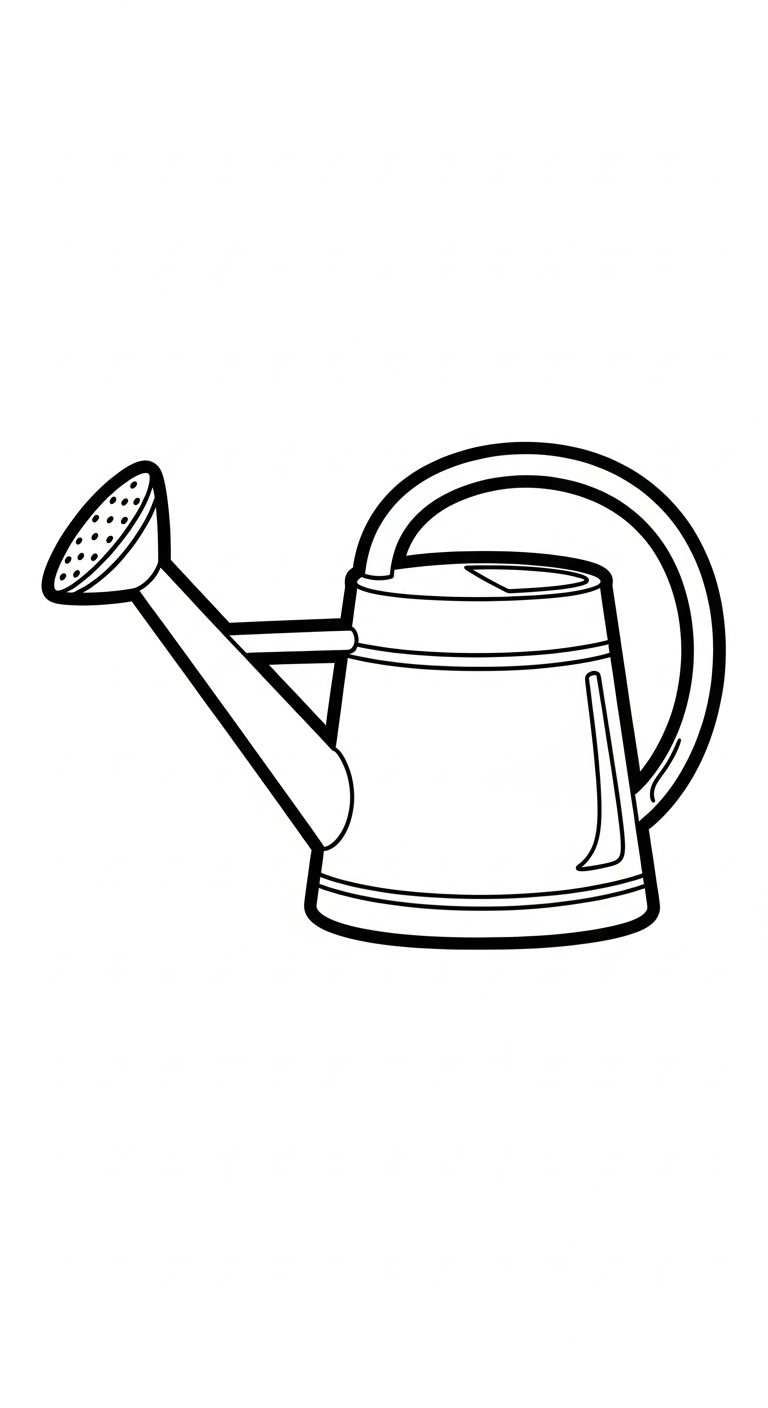 in tranh tô màu dụng cụ nghề nông