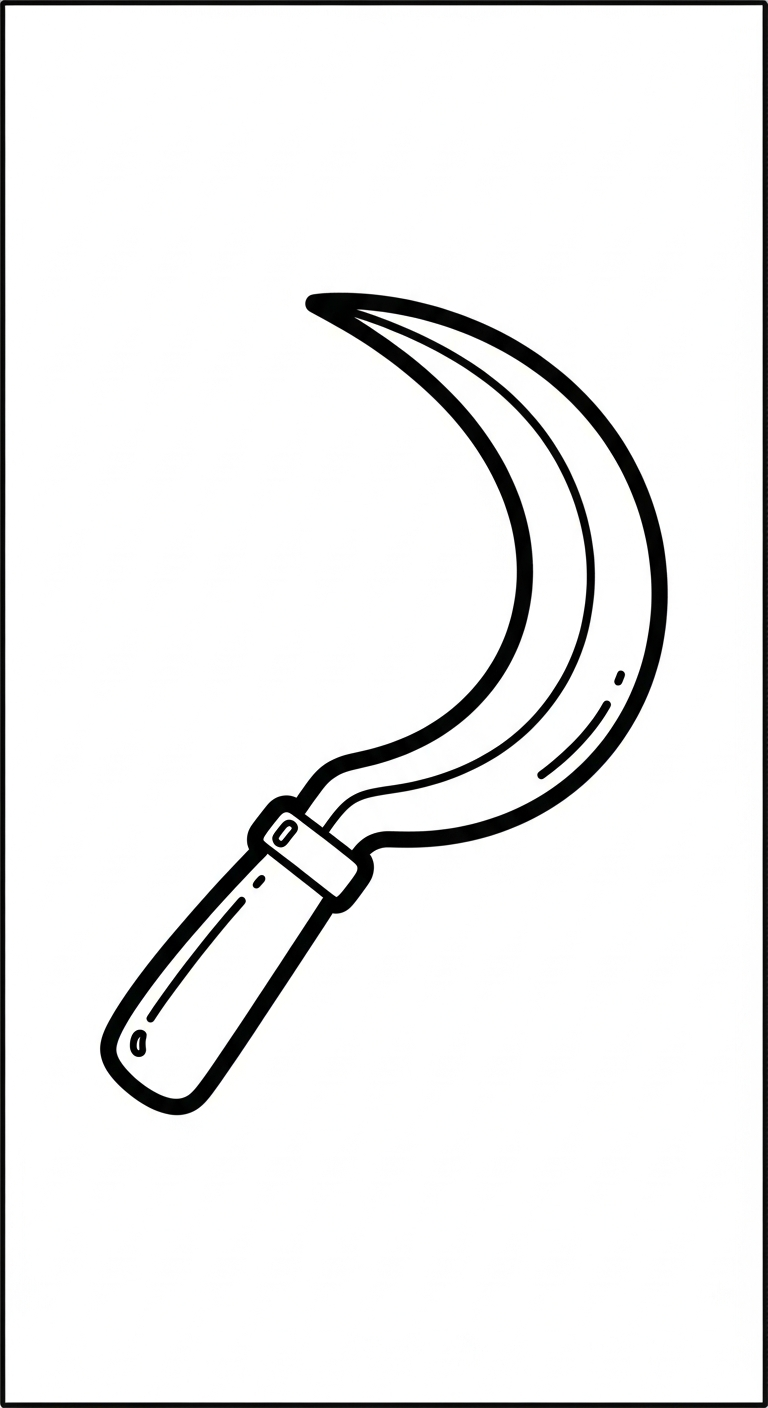 hình tô màu dụng cụ nghề nông cho bé 7-8 tuổi