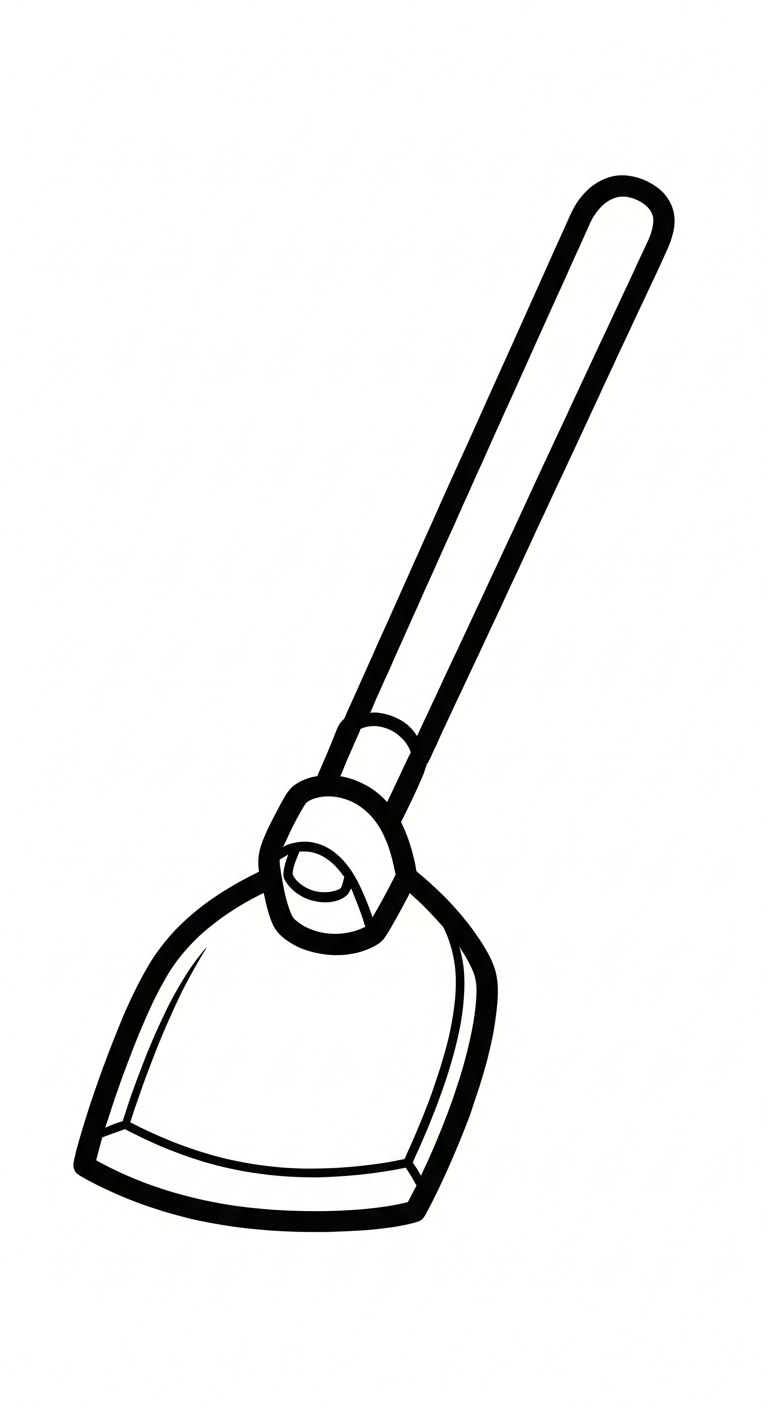 tranh tô màu dụng cụ nghề nông in ngay