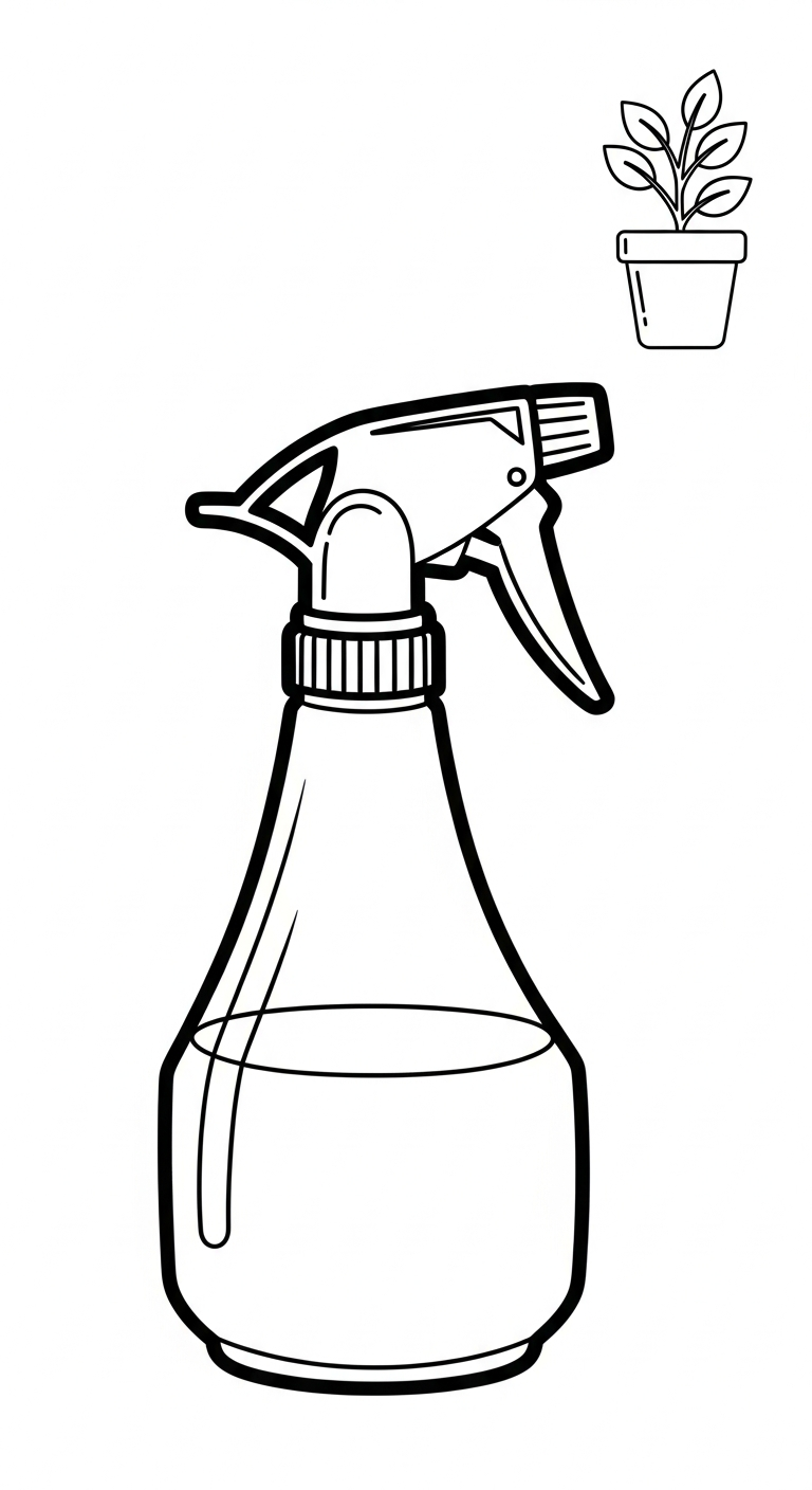 in hình tô màu dụng cụ nghề nông khổ A4