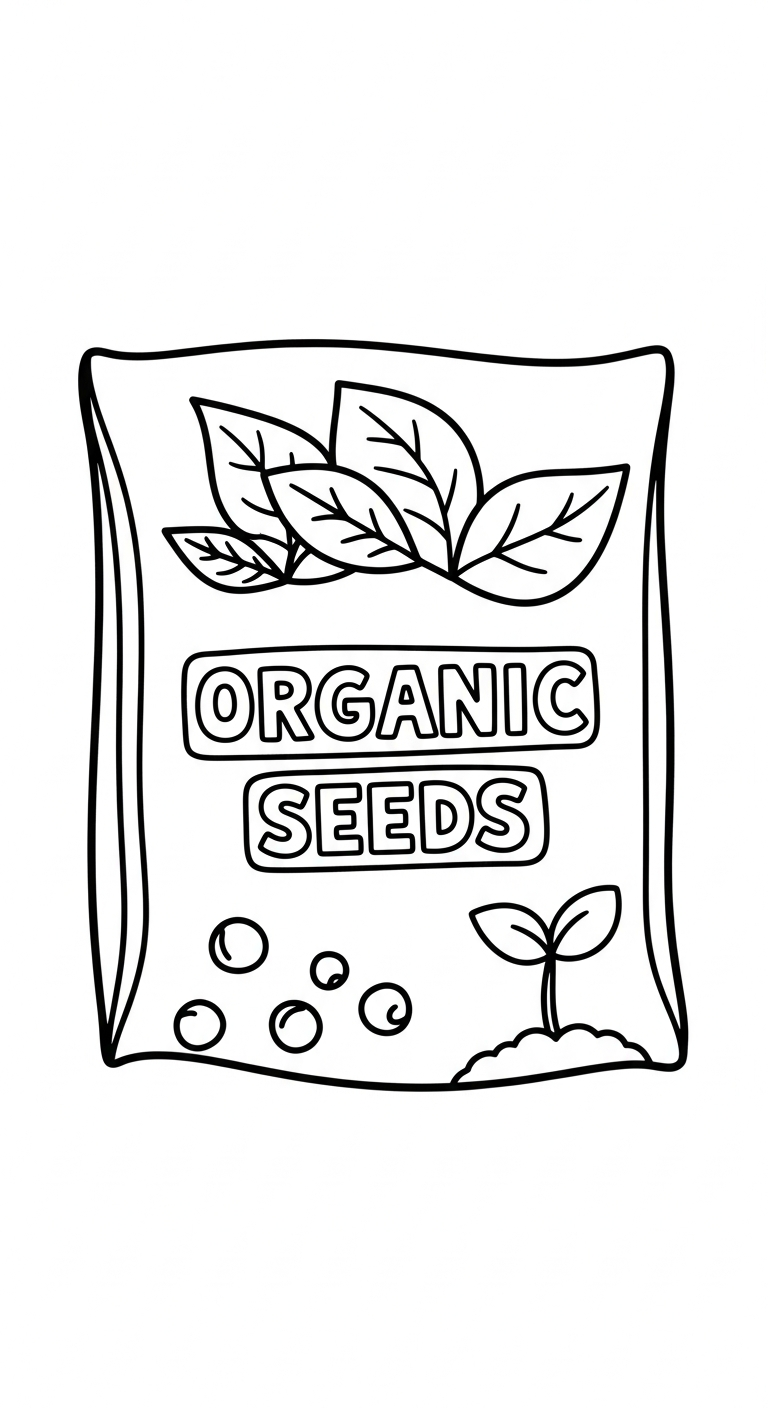 in tranh tô màu dụng cụ nghề nông cho bé 1