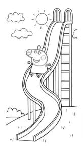 tải hình tô màu heo Peppa cho bé 3 tuổi
