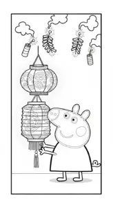 tải hình tô màu heo Peppa cho bé 7 tuổi