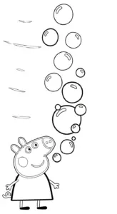 hình tô màu heo Peppa cho bé 6 tuổi