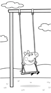tải tranh tô màu heo Peppa cho bé 3 tuổi