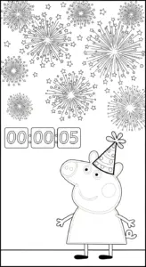 tải tranh tô màu heo Peppa cho bé miễn phí