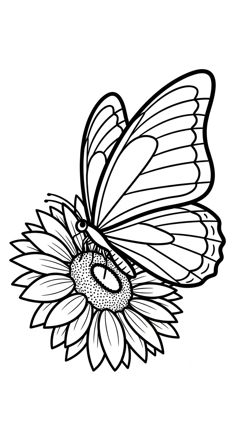 tranh tô màu hoa hướng dương cho bé mới nhất