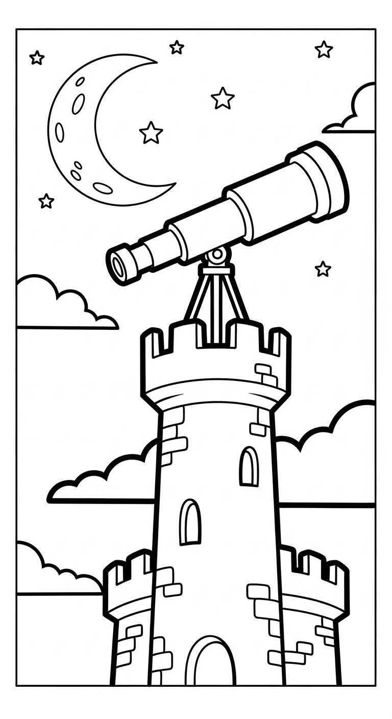 tranh tô màu lâu đài cho bé 8 tuổi