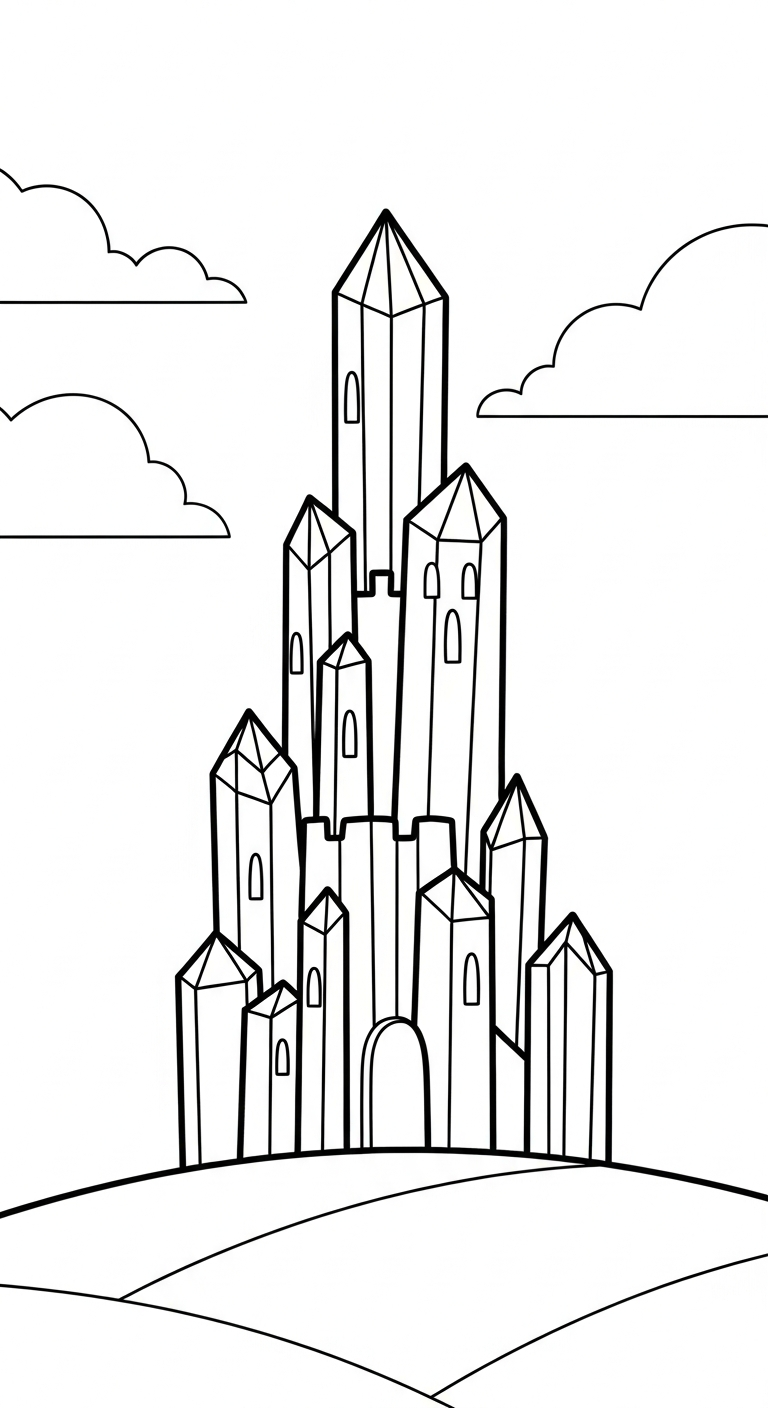 tải hình tô màu lâu đài chất lượng cao 1