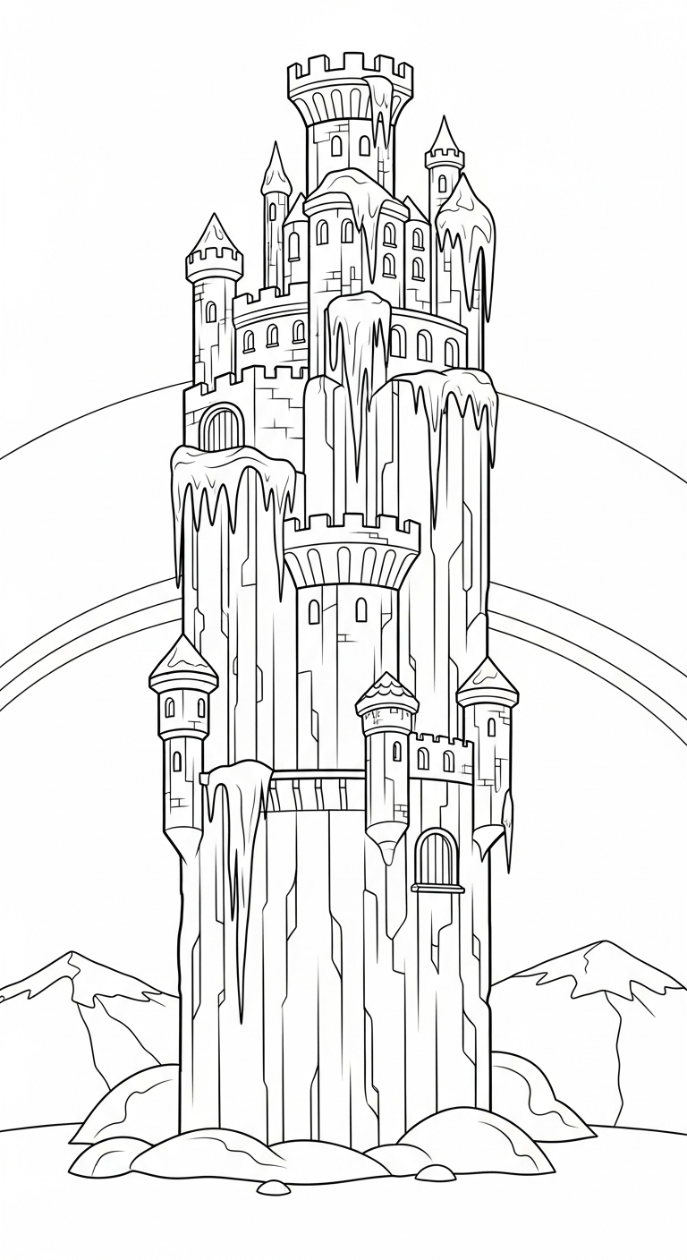 tải hình tô màu lâu đài chất lượng cao
