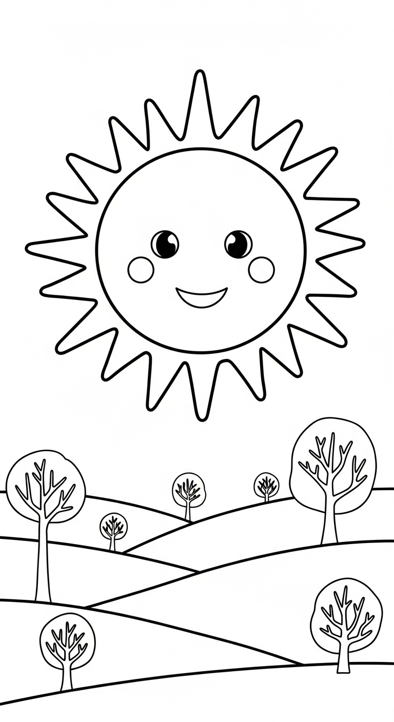 hình tô màu mặt trời pdf