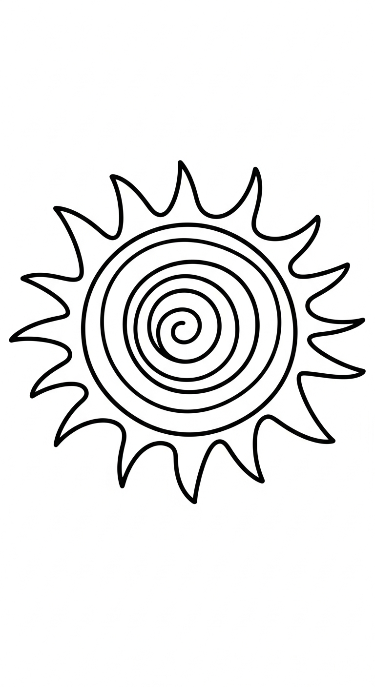 tranh tô màu mặt trời cho bé mới nhất