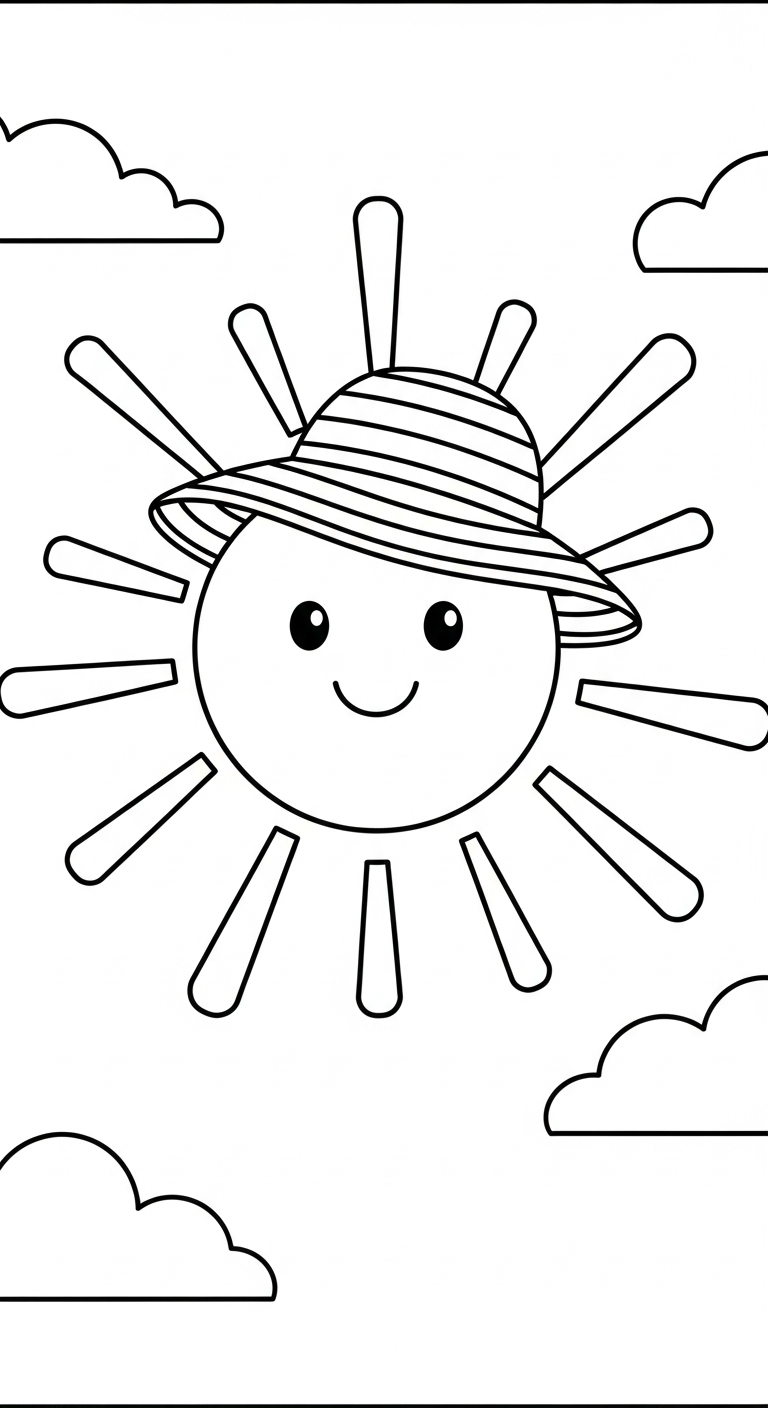 tải tranh tô màu mặt trời cho bé 7 tuổi