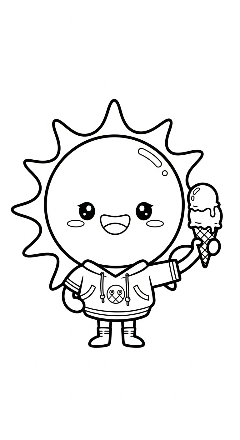 hình tô màu mặt trời miễn phí