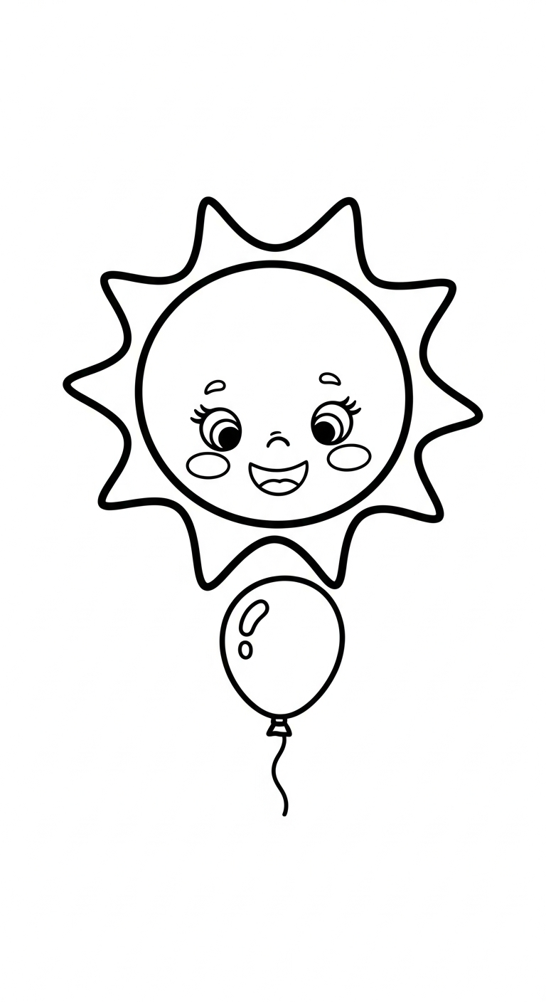 tải tranh tô màu mặt trời pdf