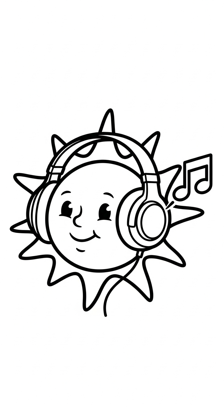 hình tô màu mặt trời cho bé 7 tuổi