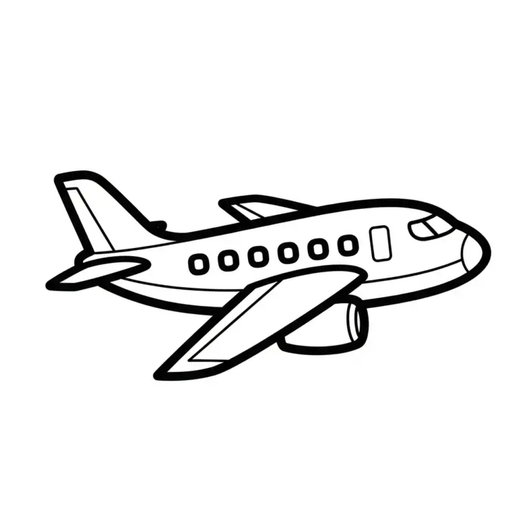 Tranh tô màu Máy bay