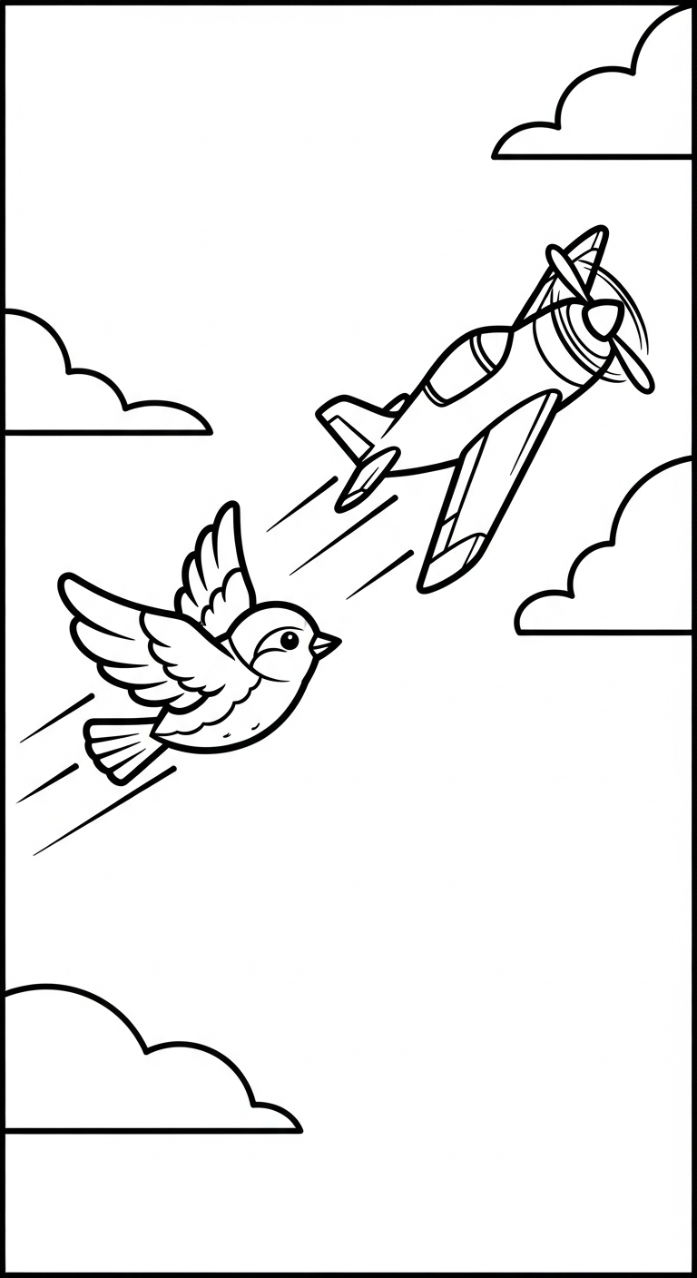 hình tô màu máy bay pdf