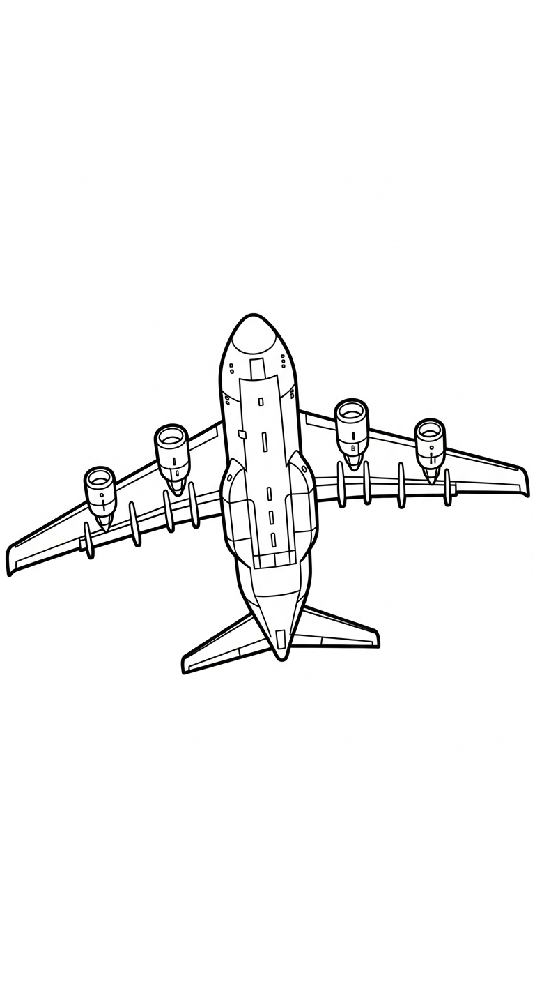 in hình tô màu máy bay cho bé 8 tuổi