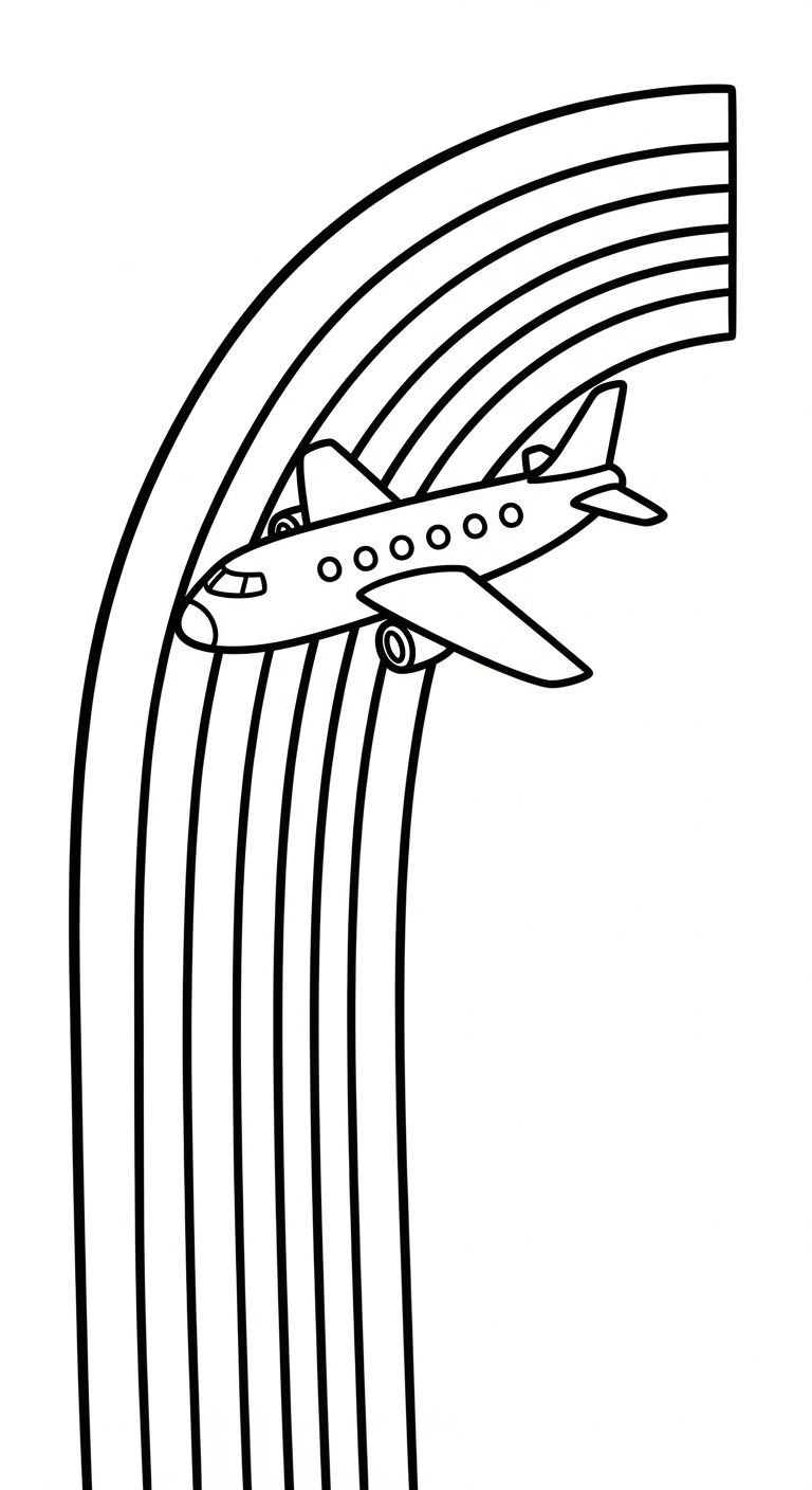 tranh tô màu máy bay cho bé 4 tuổi