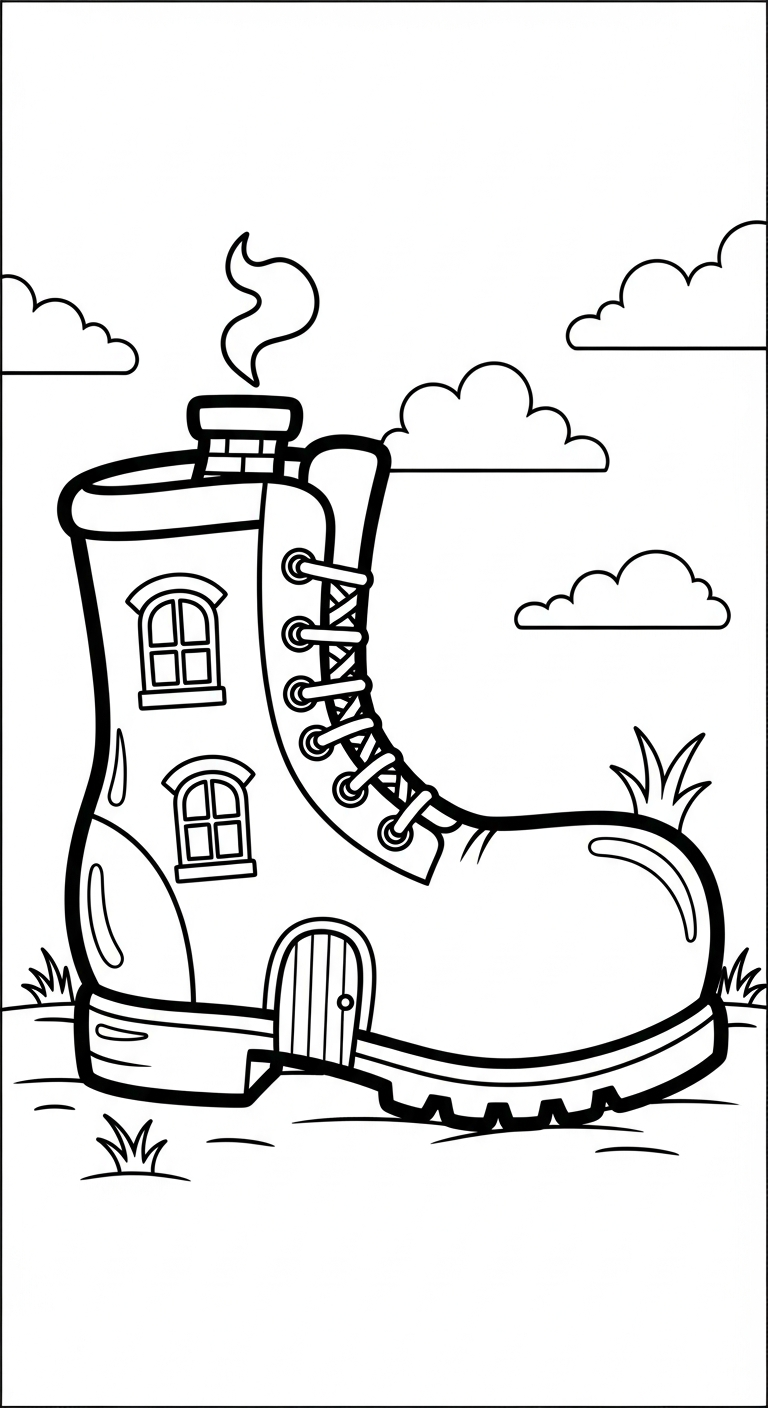 tranh tô màu ngôi nhà pdf